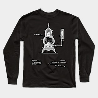 old burner Vintage Patent Hand Drawing Long Sleeve T-Shirt